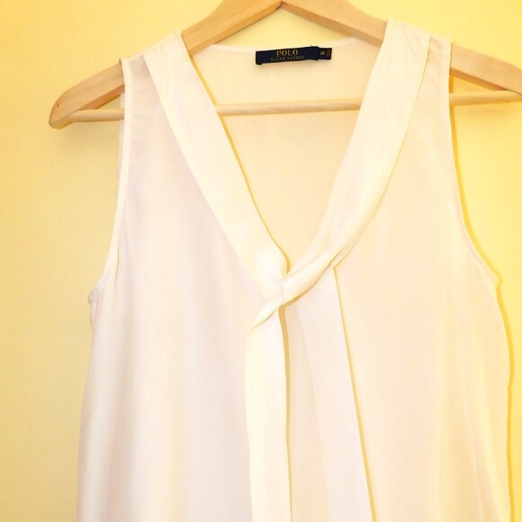 Polo by Ralph Lauren 100% Silk Sleeveless Blouse - Picture 1 of 2